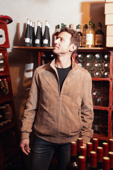 Blouson DAWKYN suède beige