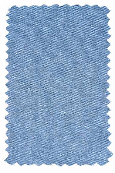 Matière du blouson lin HANOT bleu clair.