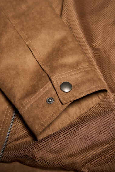 Blouson suédine LARIAS camel