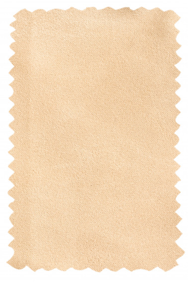 Matière du blouson suédine OLIVIER jaune pastel.