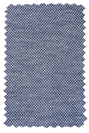 Matière de la veste VALENTINA bleu foncé.