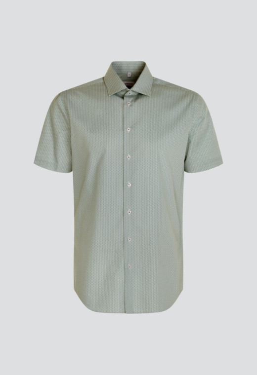 Chemissette slim fantaisie verte