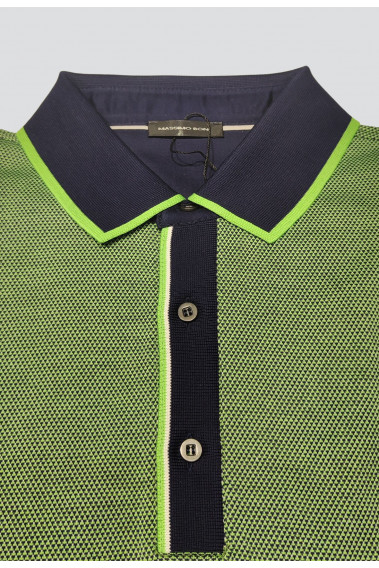 Polo armuré vert
