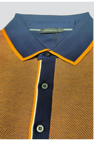 Polo armuré orange