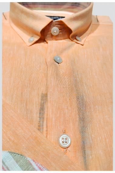 Chemise chinée orange