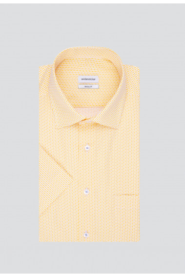 Chemisette regular fleurie jaune