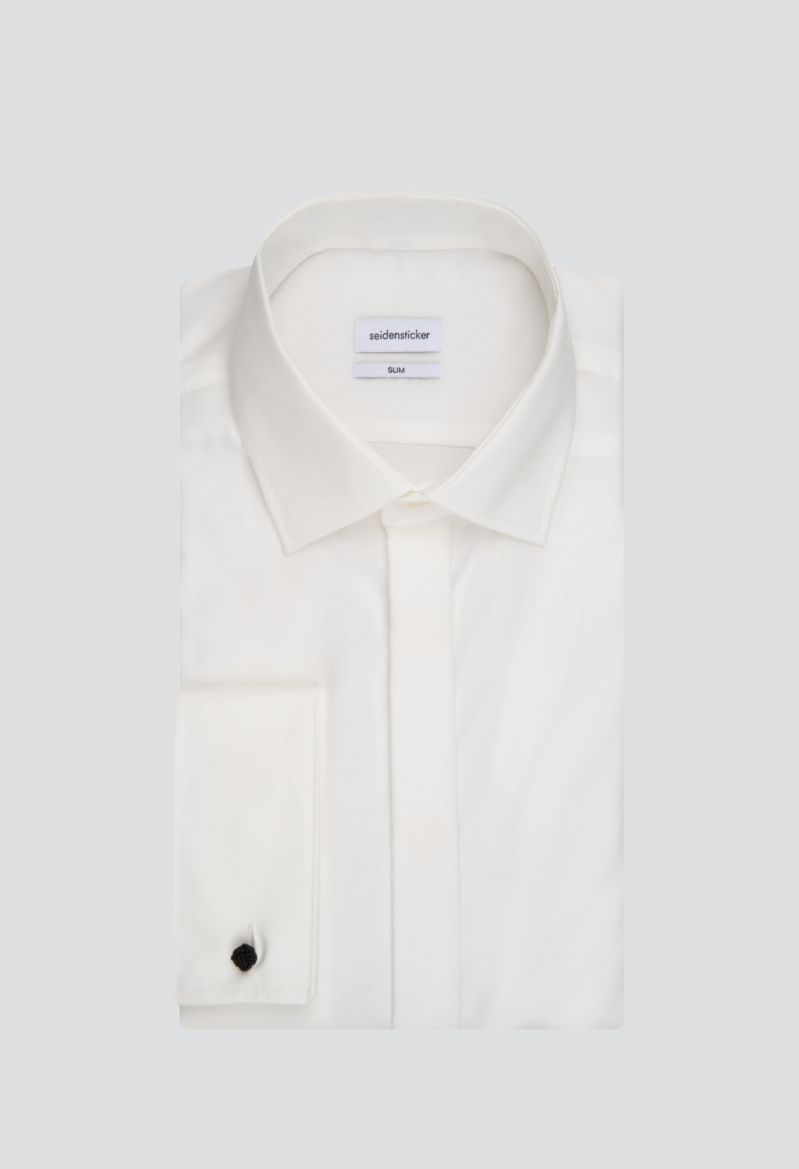 Chemise slim mousquetaire écru