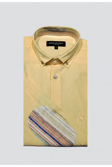 Chemise chinée jaune