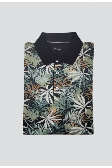 Polo fantaisie noir