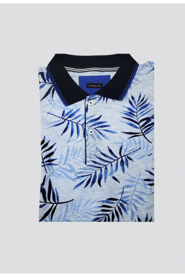 Polo fantaisie bleu