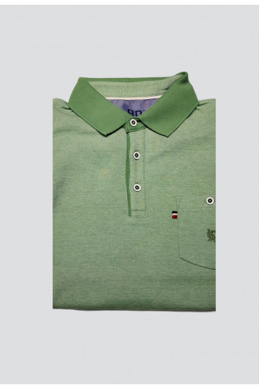 Polo chiné vert
