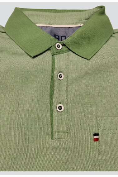 Polo chiné vert