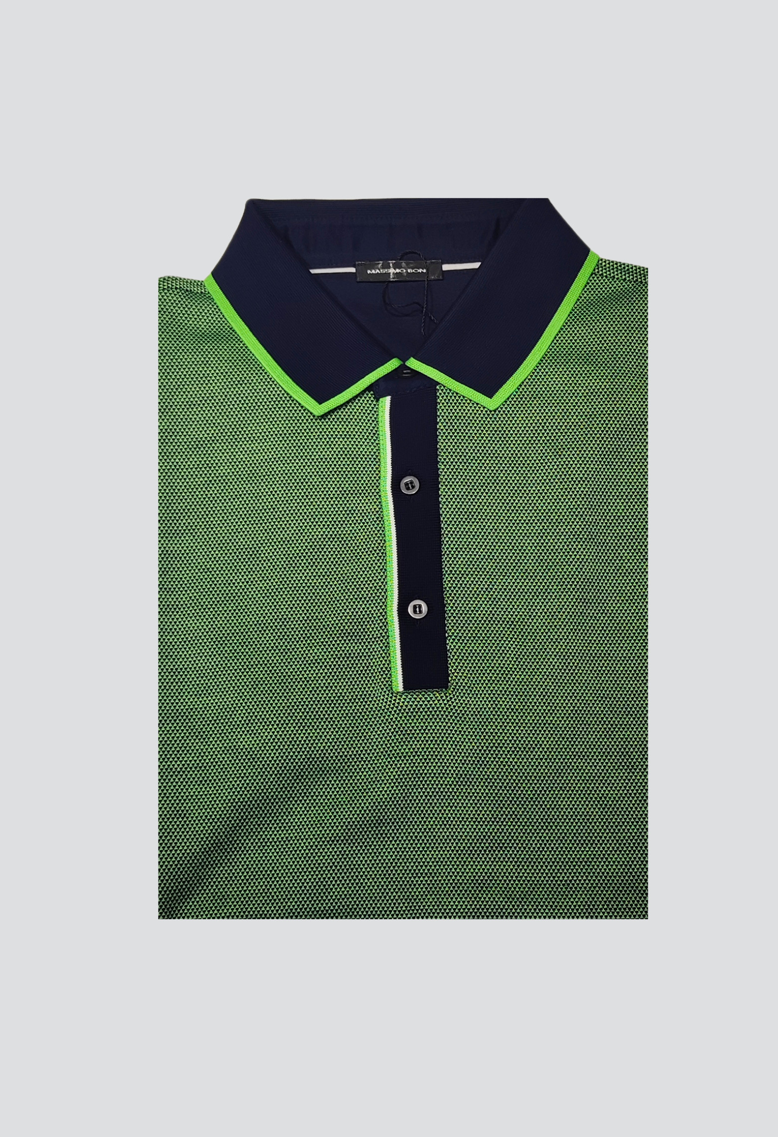 Polo armuré vert