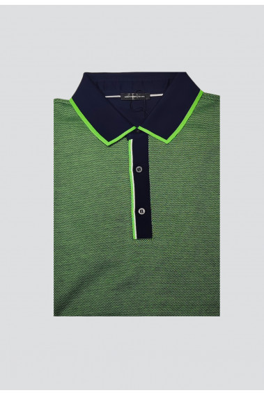 Polo armuré vert