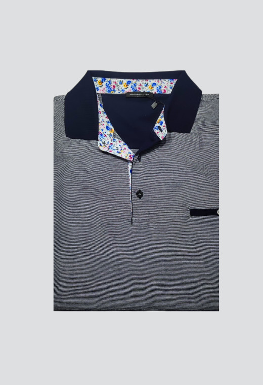 Polo rayures marines