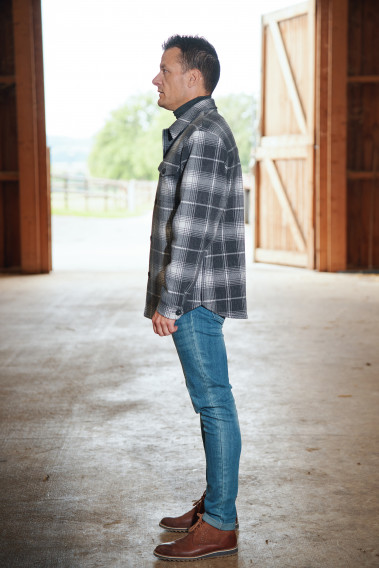 Surchemise RUBY carreaux gris