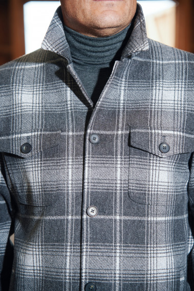 Surchemise RUBY carreaux gris