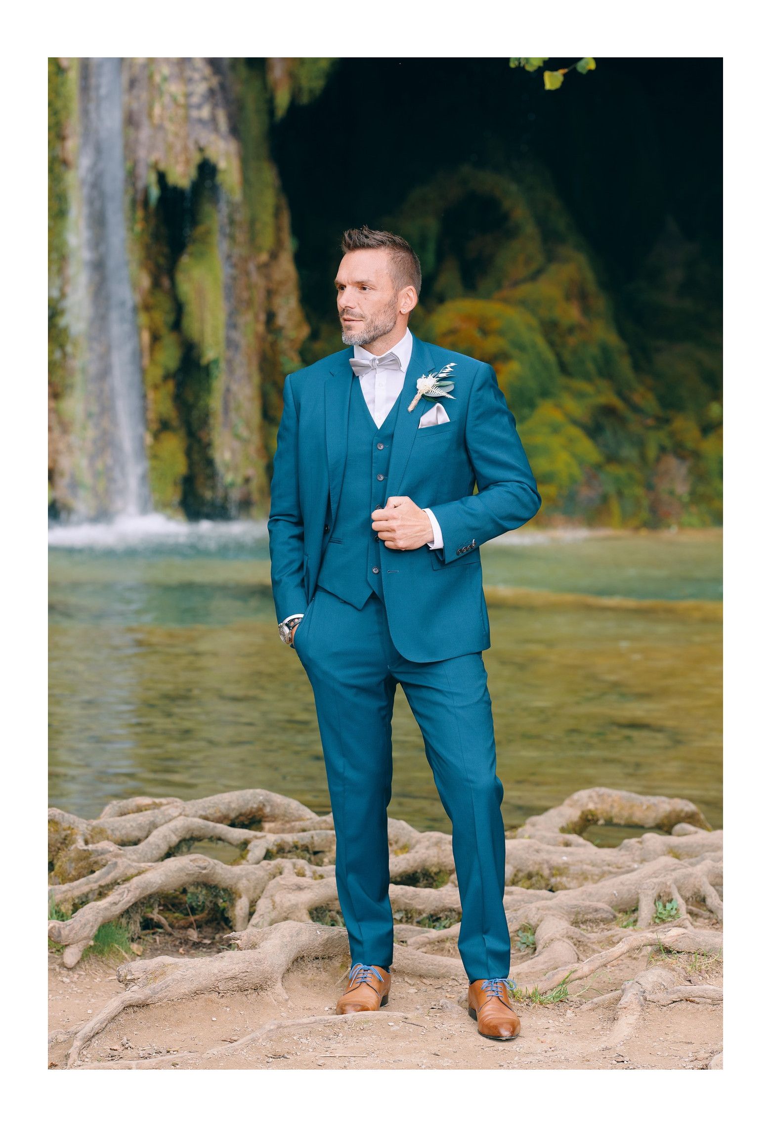 Costume SUAT bleu-vert