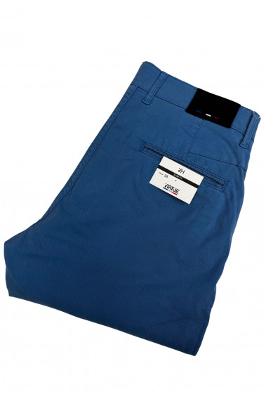 Chino LYON bleu vert vue de derrière.