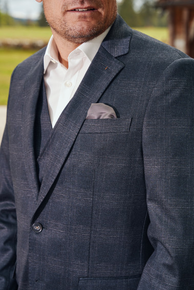 Veste PARKERV carreaux gris