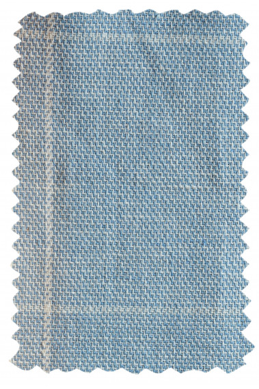 Matière du costume GIORGIOC bleu à carreaux